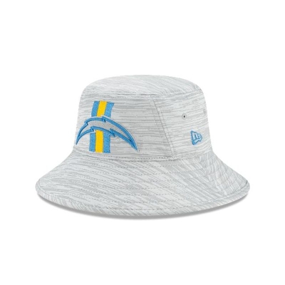 Sapca New Era Los Angeles Chargers NFL Official NFL Training Stretch Bucket Hat - Albastri